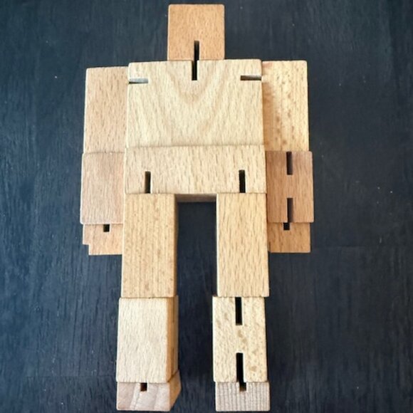 Areawear Cubebot David Weeks Studio Wooden Robot Puzzle Brainteaser (Small) - Picture 3 of 11